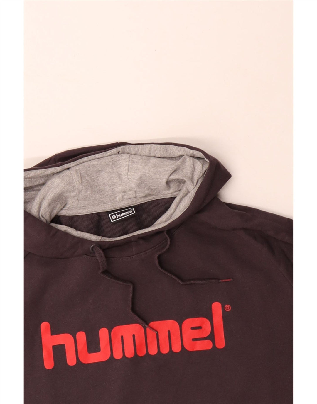 HUMMEL Pull à capuche graphique XL Homme Noir Coton