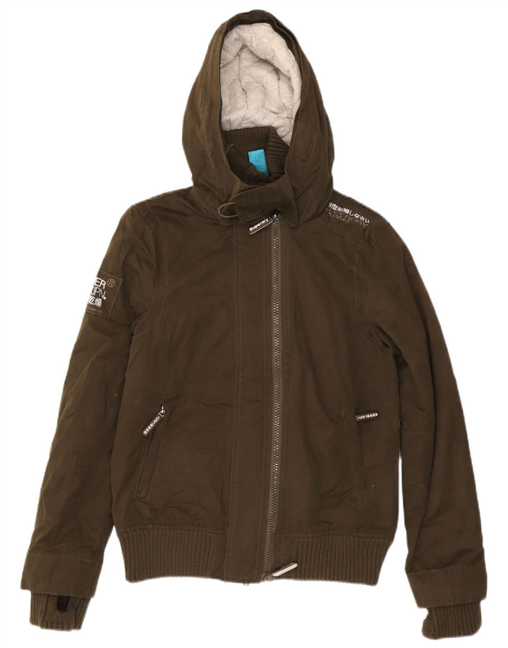 Superdry Veste coupe-vent à capuche The Windbomber pour homme UK 38 Marron moyen