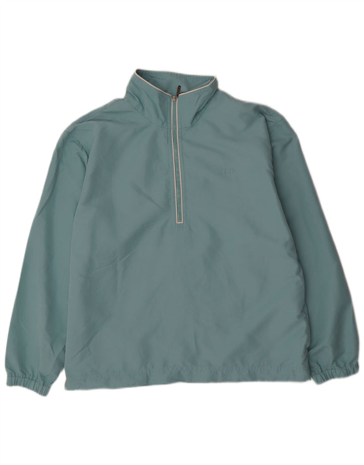 IZOD Haut de Survêtement Pull Col Zippé Homme Bleu Moyen Polyester