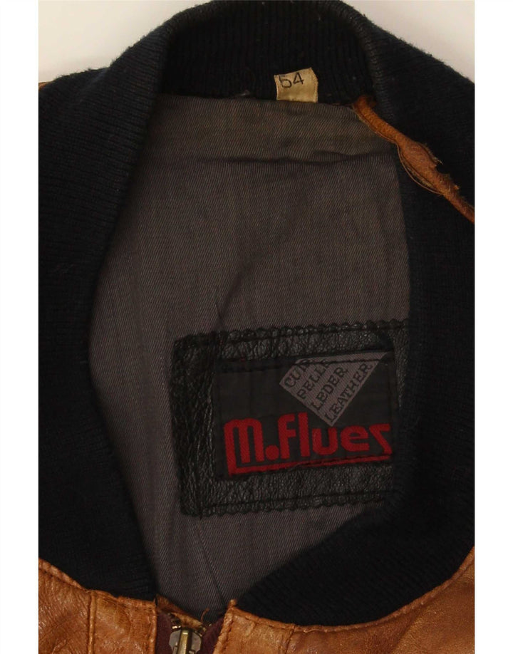 M. Flues Veste en cuir pour homme IT 54 2XL Marron