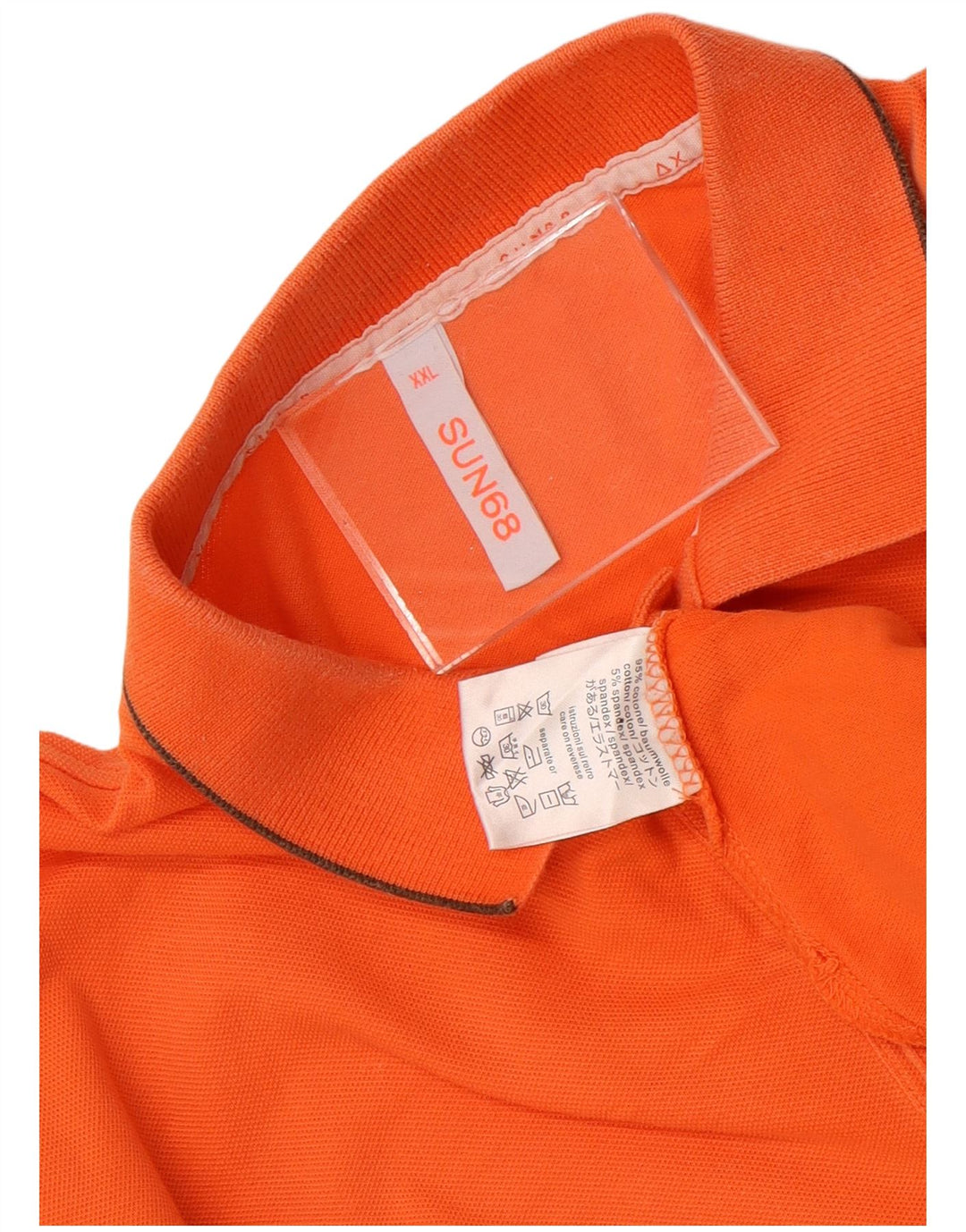 Sun68 Polo Homme 2XL Orange Coton