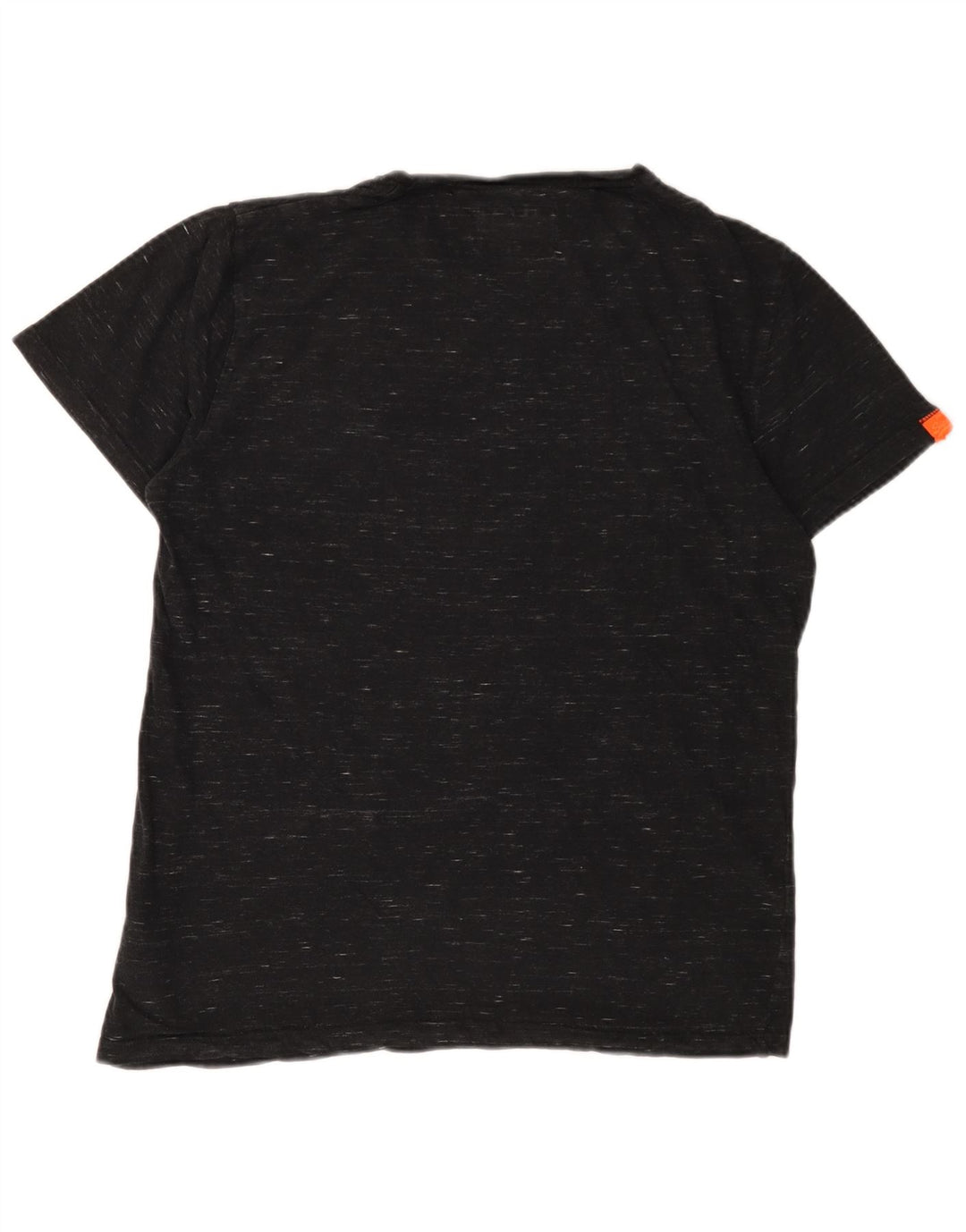 SUPERDRY T-Shirt Homme Noir Moyen Coton Moucheté