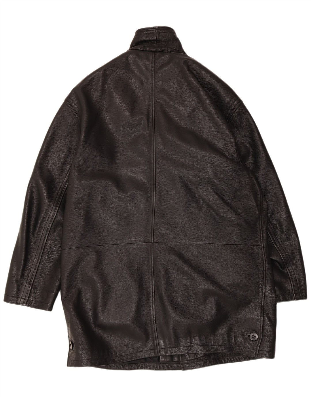 vintage Mens Regular Fit Veste en cuir UK 40 Grand Noir