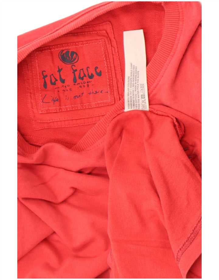 Fat Face T-Shirt Homme Haut Large Rouge Coton