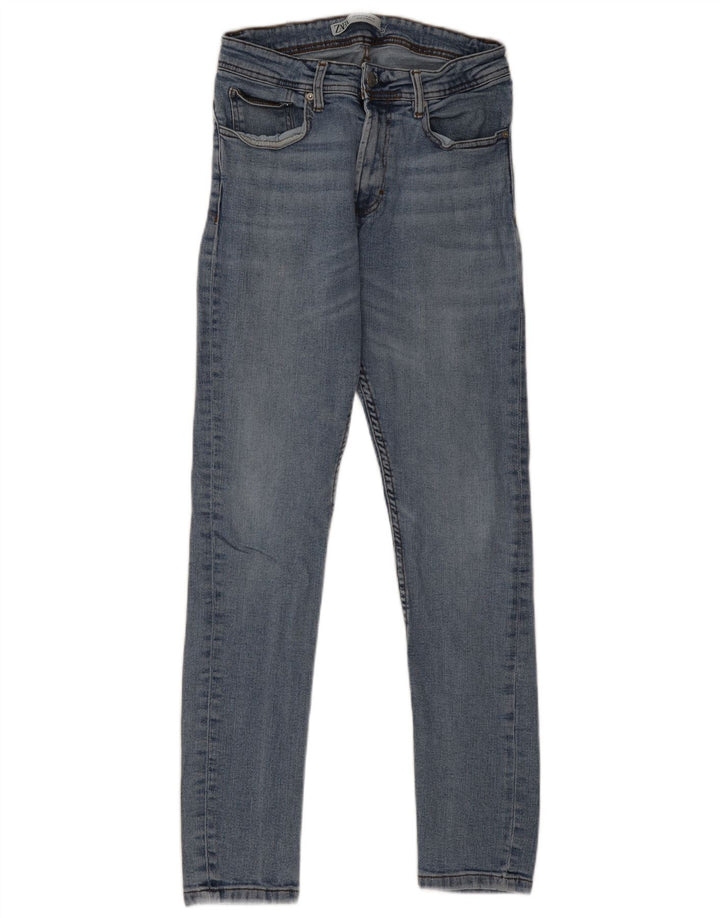 ZARA Jean slim pour homme EU 38 Small W30 L28 Bleu