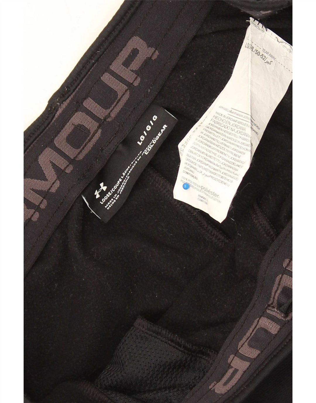 Under Armour Pantalon de Survêtement Cold Gear Homme Noir Large Polyester