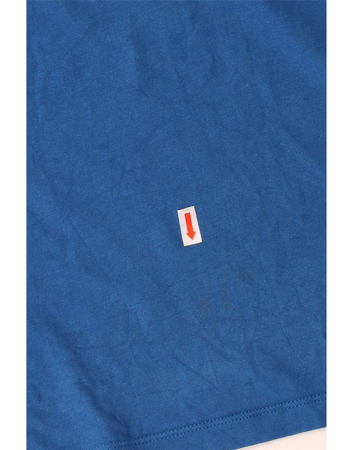 Jack Wolfskin T-shirt graphique pour femme UK 22/24 2XL Bleu Coton