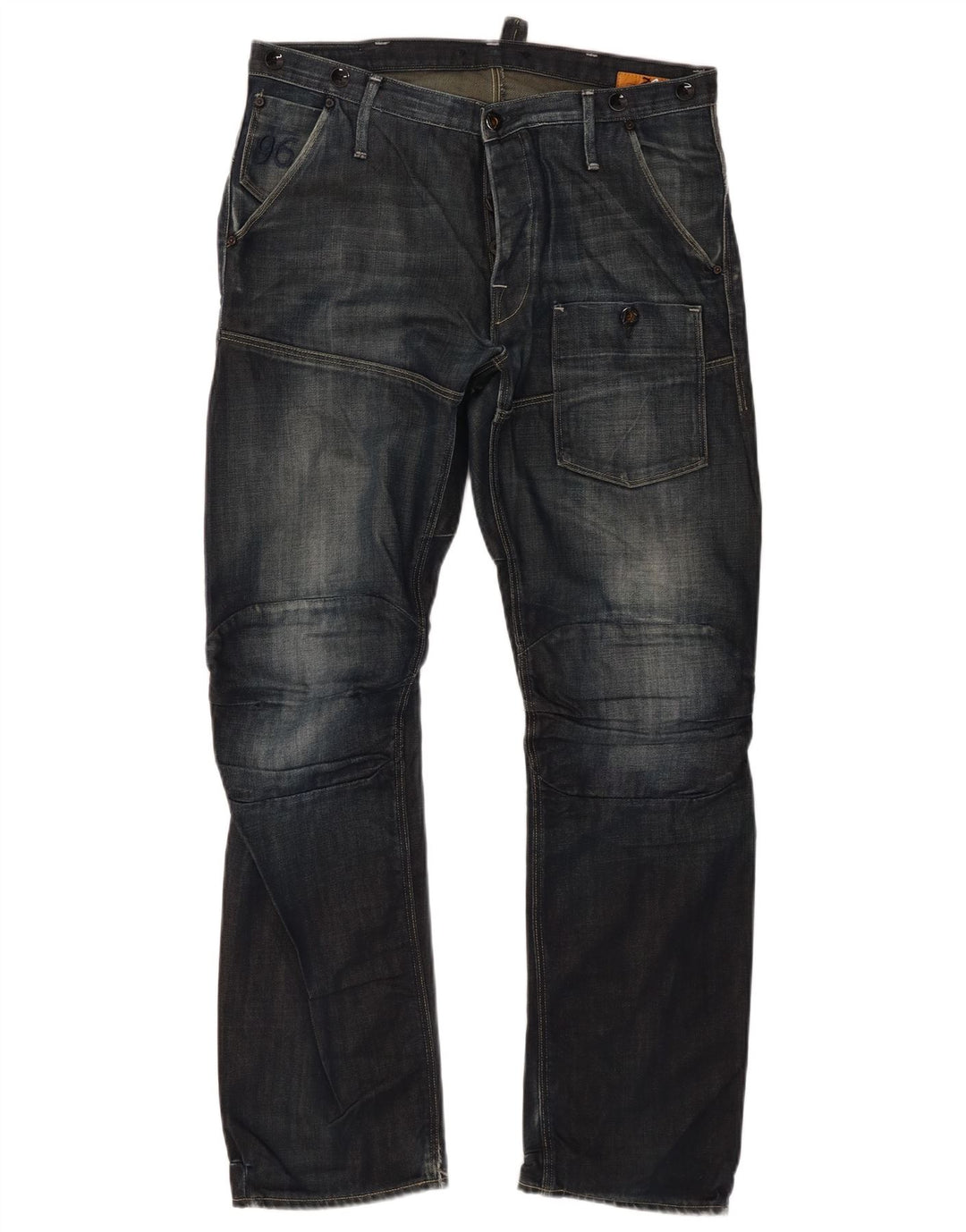 G-Star Jean Cargo Droit Homme W33 L32 Bleu Marine Coton