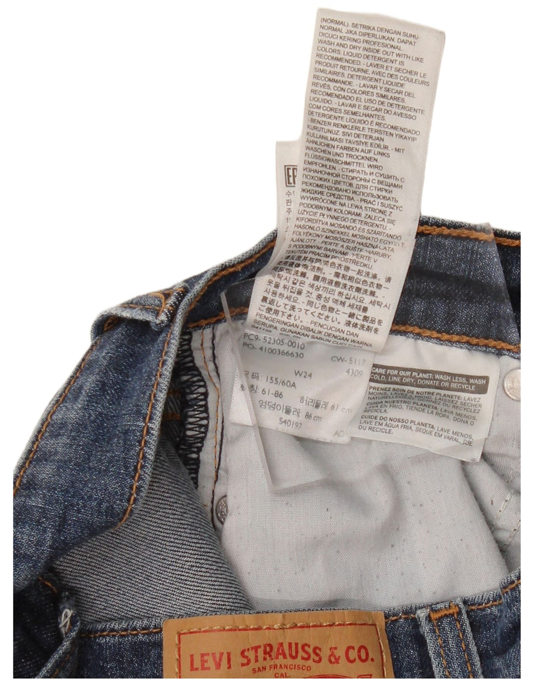 LEVI'S Jean Skinny Wedgie Femme W24 L27 Bleu Coton