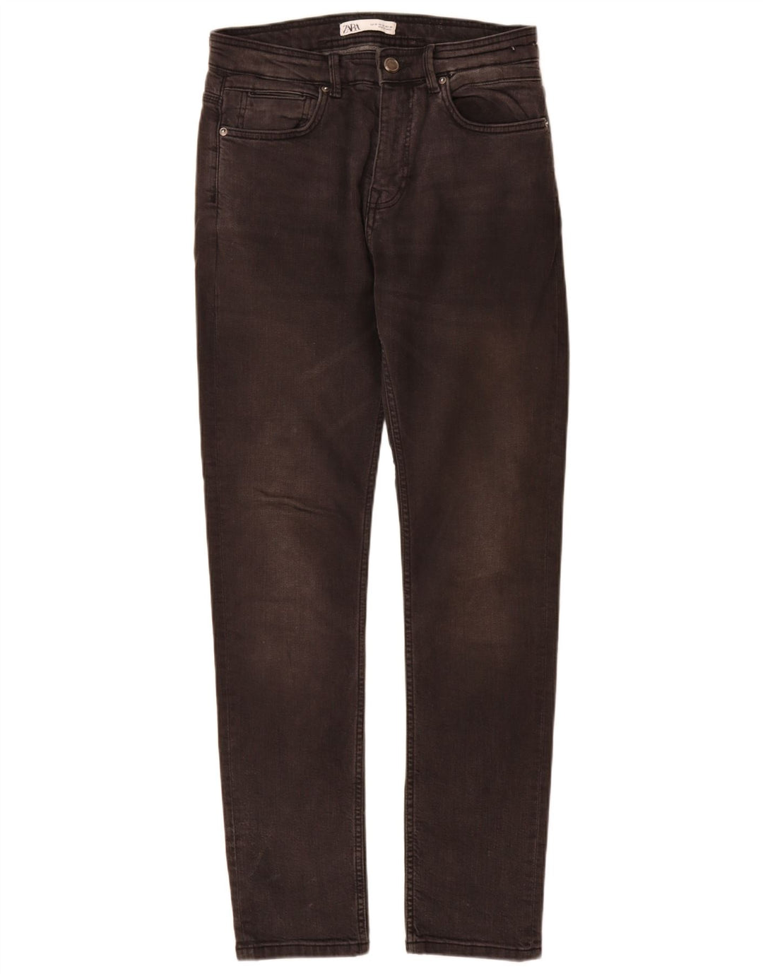 Zara Jean Slim Homme EU 38 Small W30 L32 Gris Coton