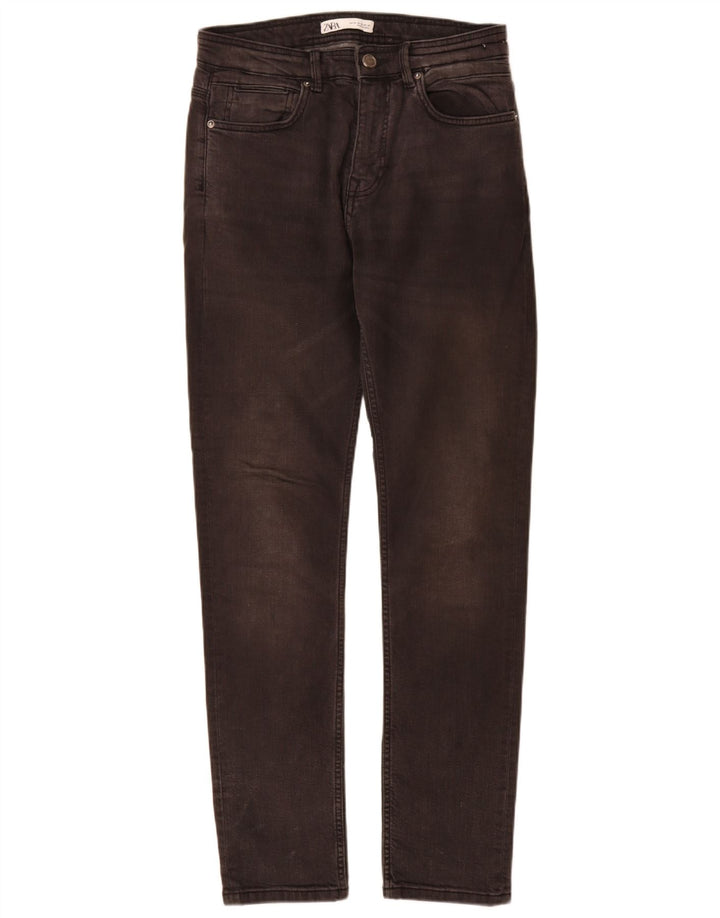 Zara Jean Slim Homme EU 38 Small W30 L32 Gris Coton