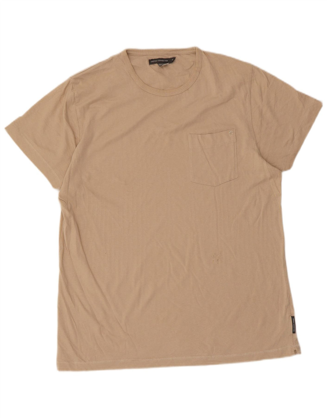 French Connection T-Shirt Homme Top XL Coton Beige