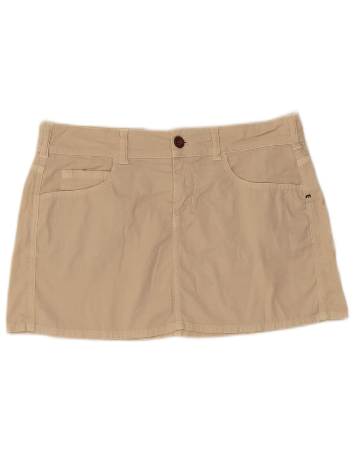 Mistral Femme Mini Jupe IT 40 Small W32 Beige Coton