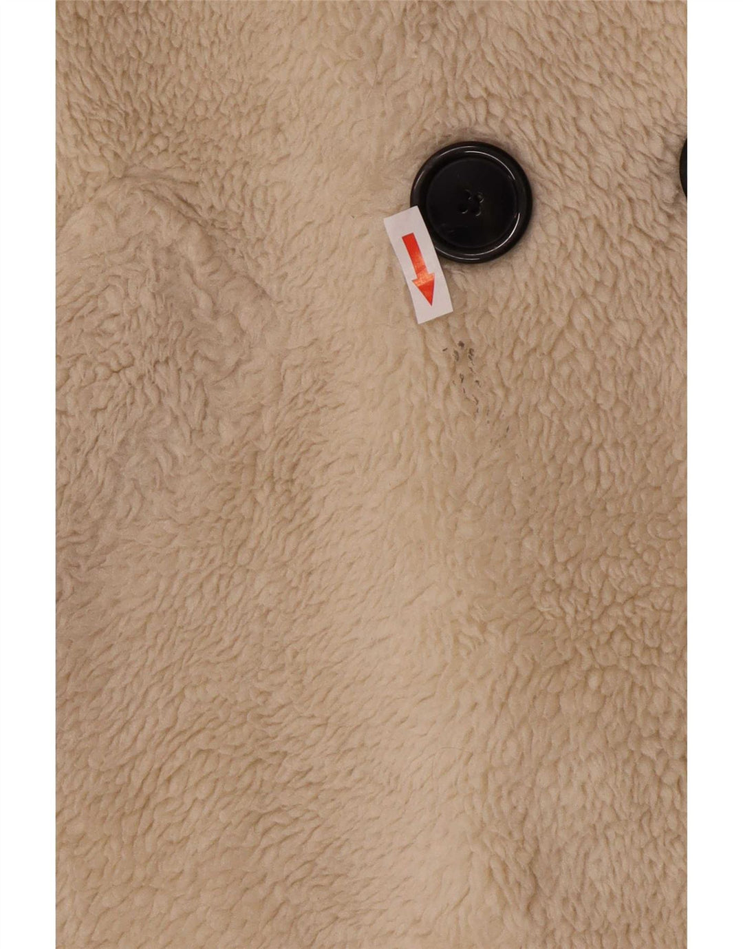 Zara Manteau croisé Teddy Bear pour femme UK 14 Medium Off White