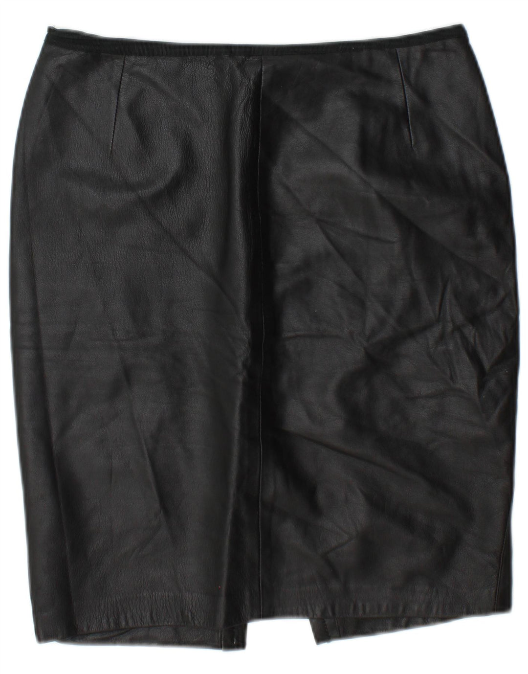 jupe en cuir femme vintage W30 Noir moyen