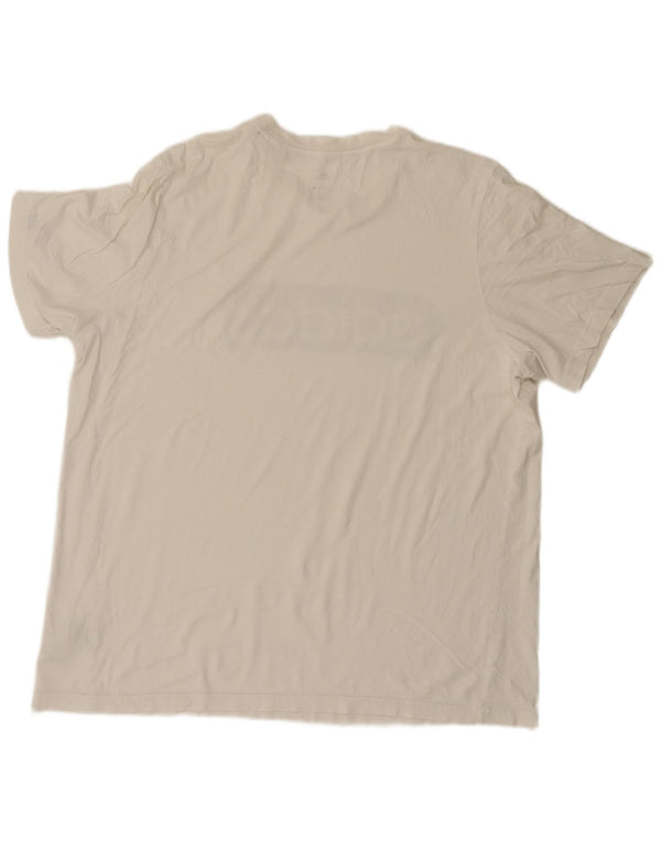 Adidas T-shirt graphique pour homme XL en coton blanc