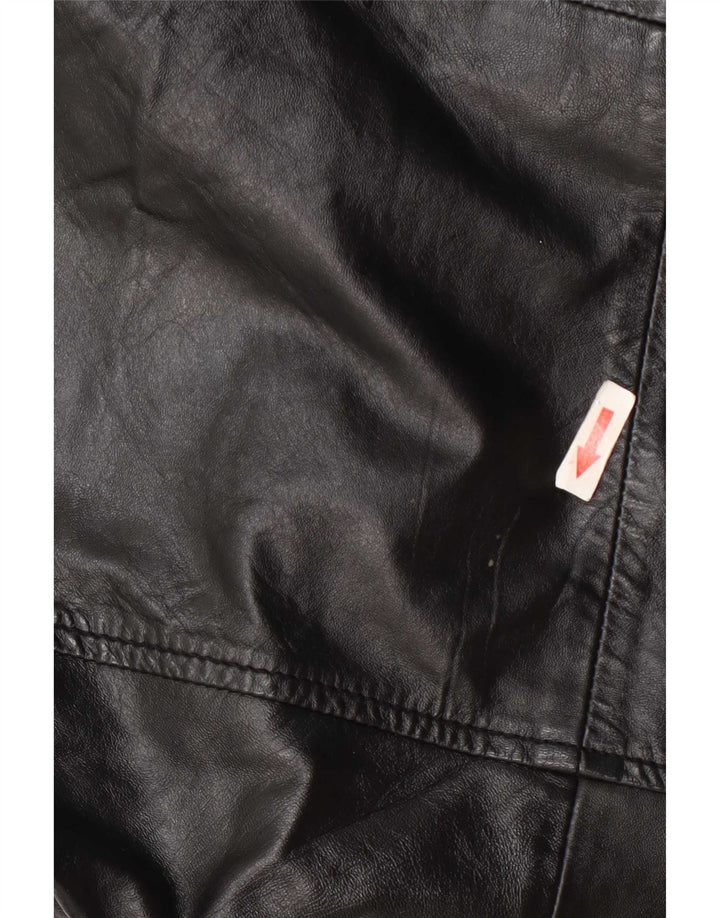 Gipsy Veste en cuir pour homme UK 40 Large Noir