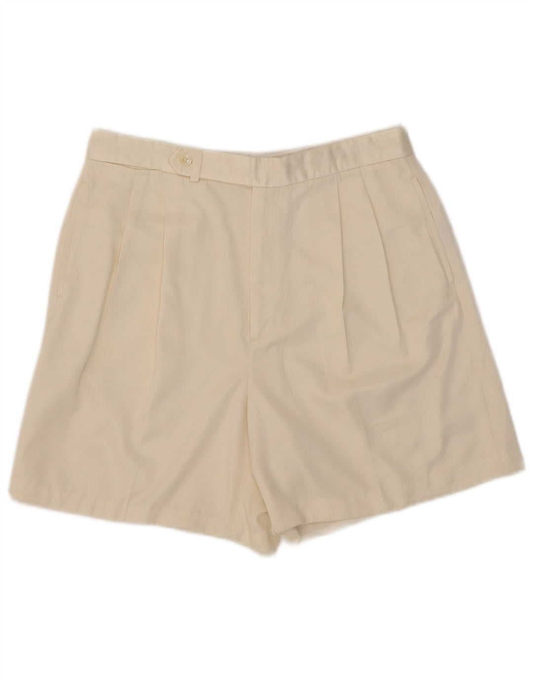 Ralph Lauren Short chino à chevilles pour femme US 12 Large W31 Polyester blanc cassé