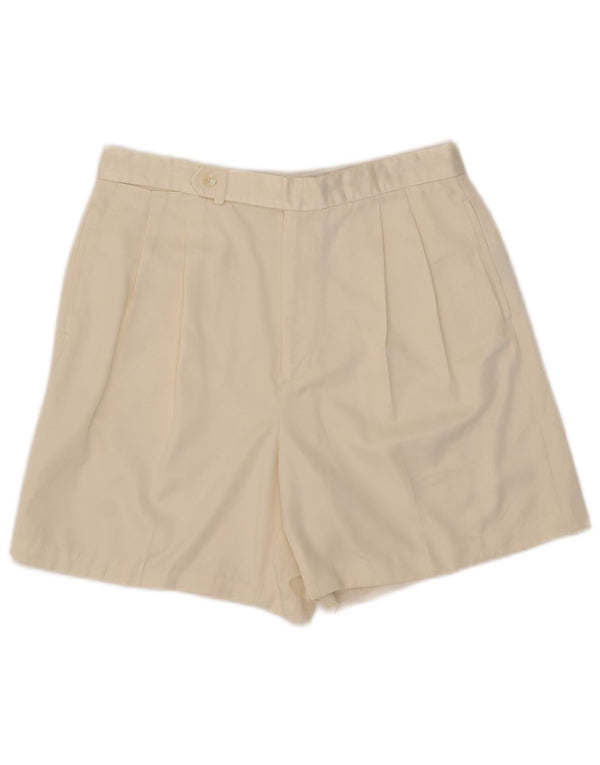 Ralph Lauren Short chino à chevilles pour femme US 12 Large W31 Polyester blanc cassé