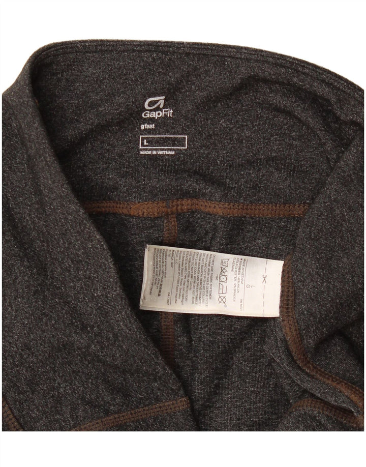 Gap Leggings Femme UK 14 Large Gris Moucheté Nylon
