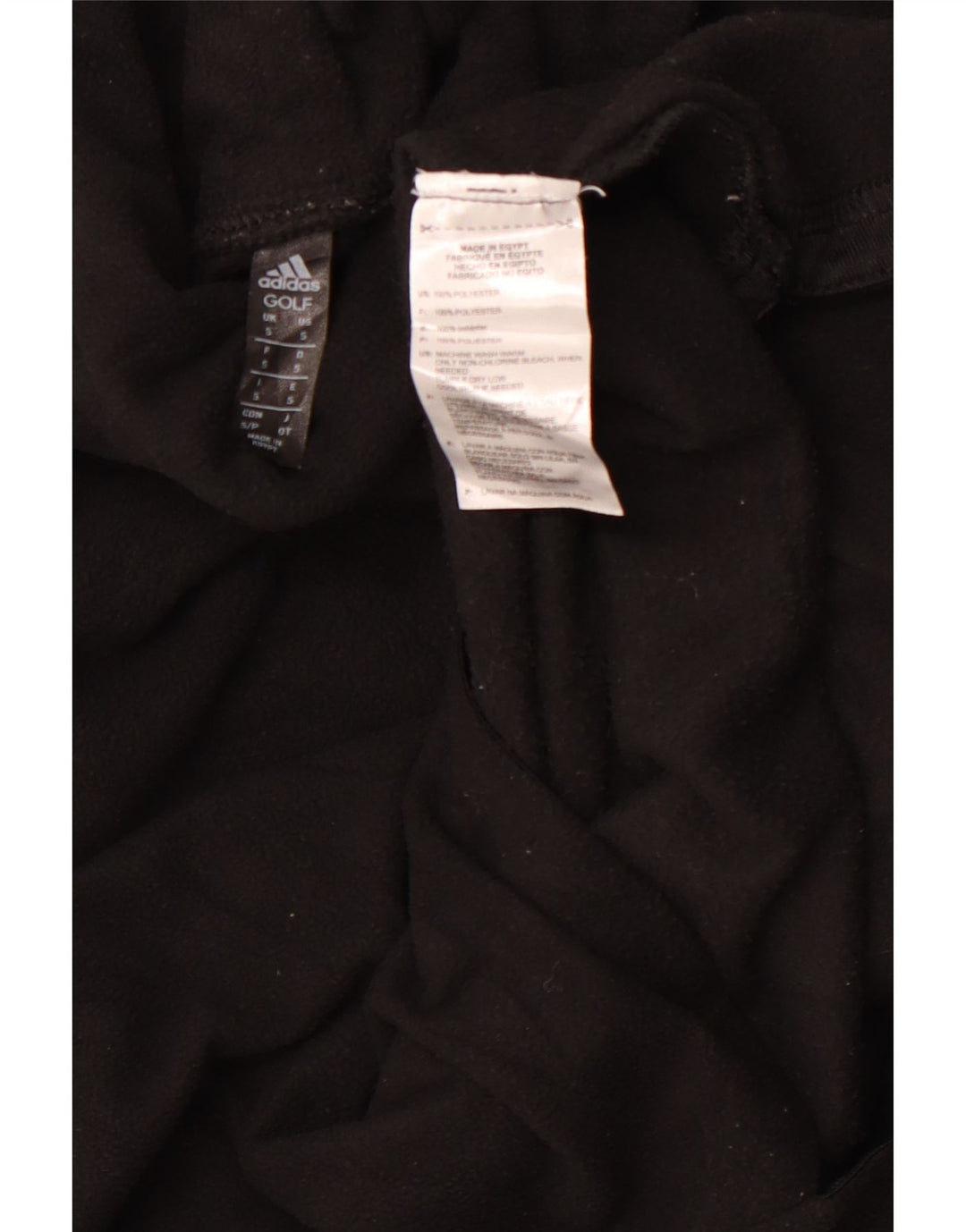 Adidas Pull polaire à col roulé pour femme UK 10 Petit Noir Polyester