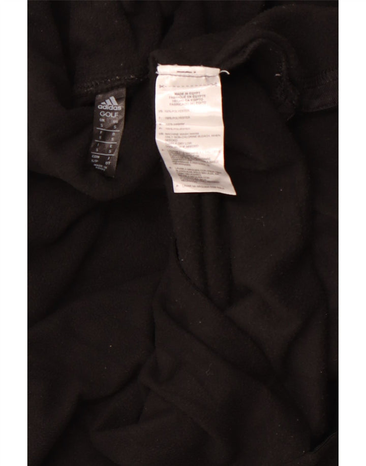 Adidas Pull polaire à col roulé pour femme UK 10 Petit Noir Polyester