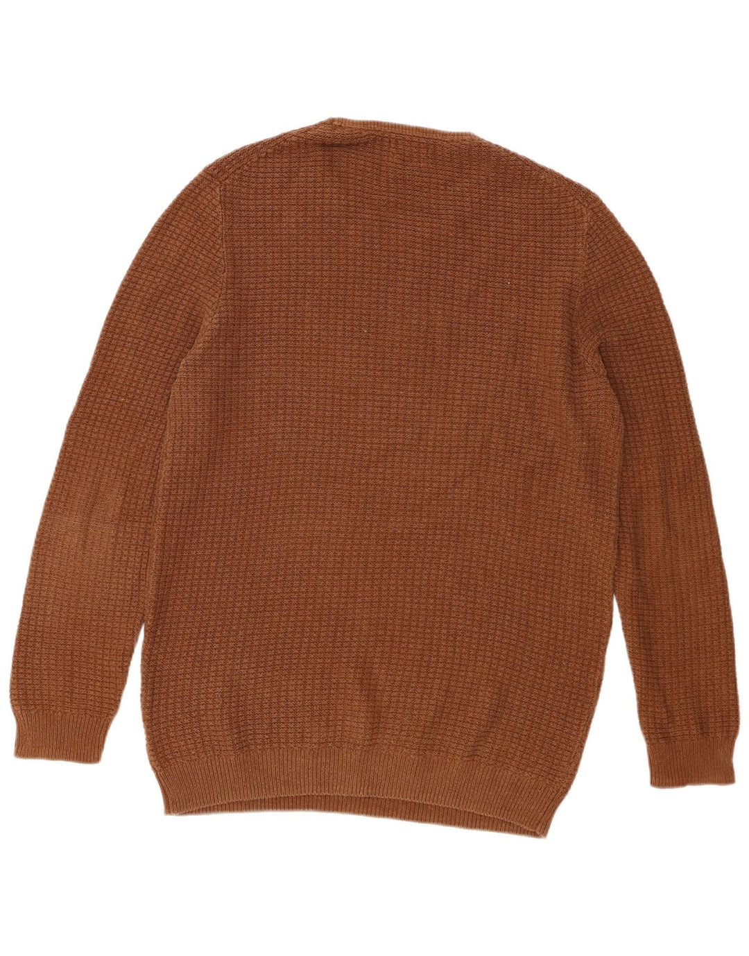 Massimo Dutti Pull à col rond pour homme en coton marron Taille L