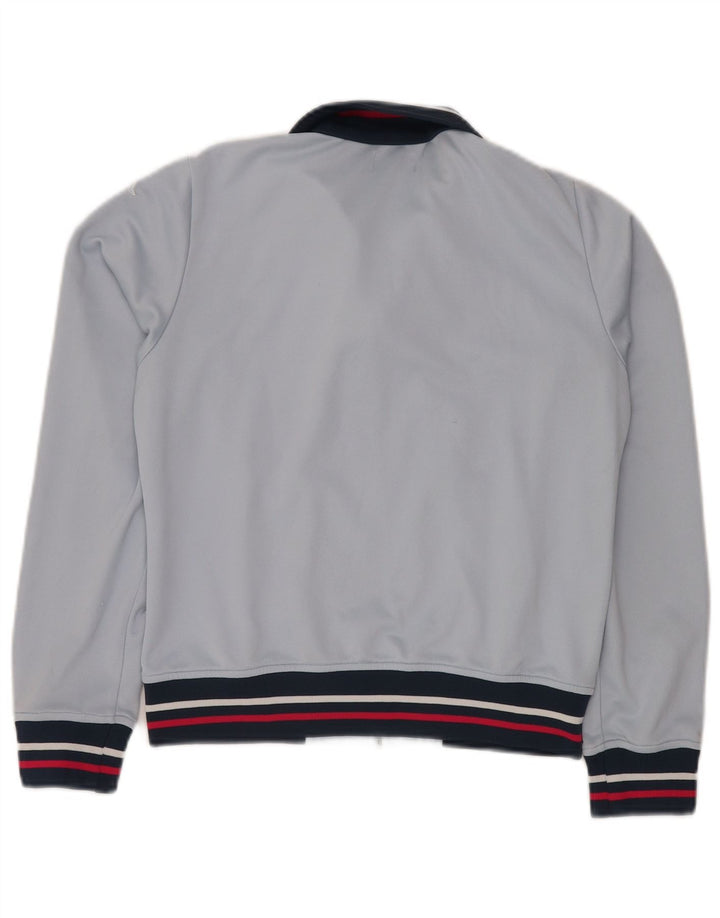 KAPPA Veste de survêtement pour femme UK 14 Grand Bleu Colorblock Polyester