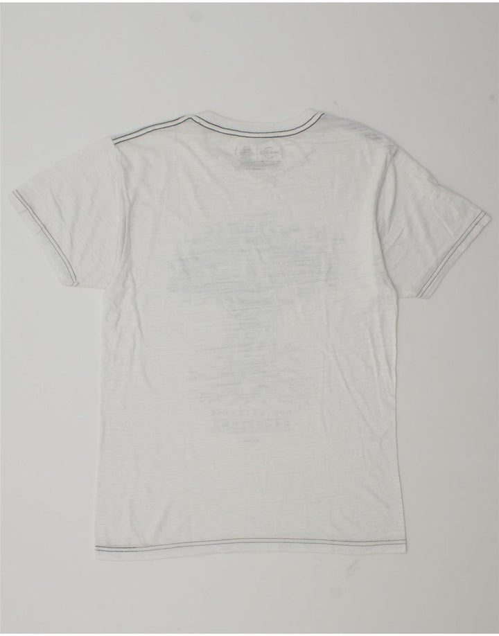 Hard Rock Cafe Hommes Barcelone T-Shirt Graphique Haut Petit Polyester Blanc