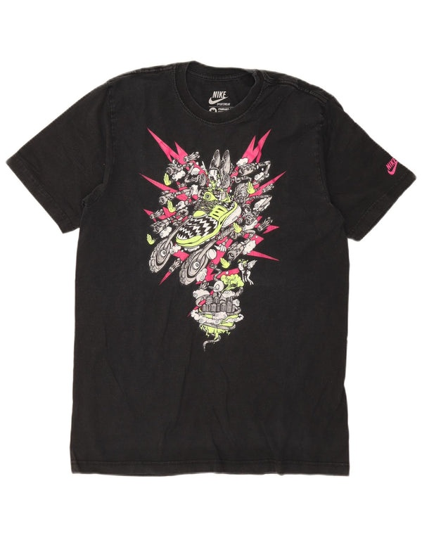 Nike T-shirt graphique coupe standard pour homme UK 38/40 Noir moyen