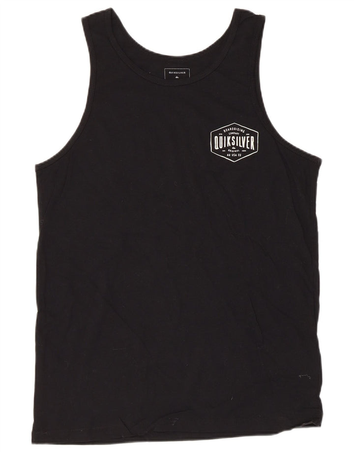 Quiksilver Débardeur Graphique Homme Petit Noir Coton