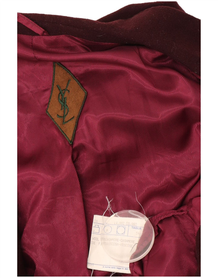 Yves Saint Laurent Veste blazer à 2 boutons pour homme IT 54 2XL Laine bordeaux