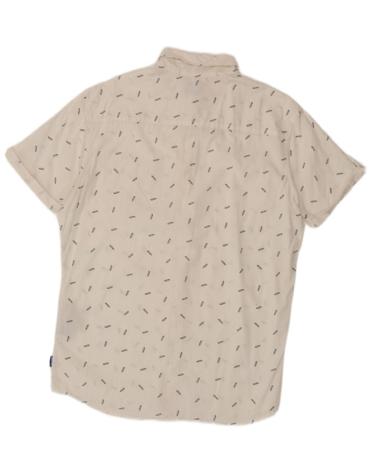 Jack & Jones Chemise à manches courtes pour homme en coton à pois blancs