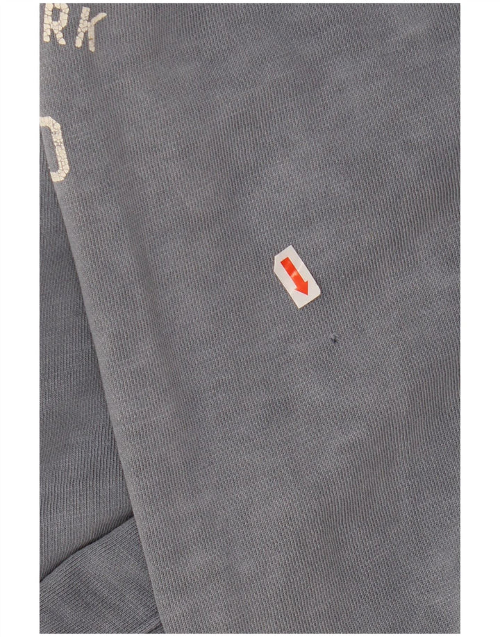 TOMMY HILFIGER Pull à Capuche Graphique Homme XL Bleu Coton