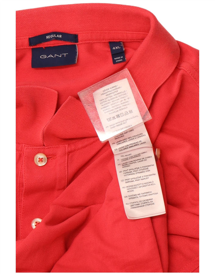 GANT Polo Regular Homme 4XL Rouge Coton