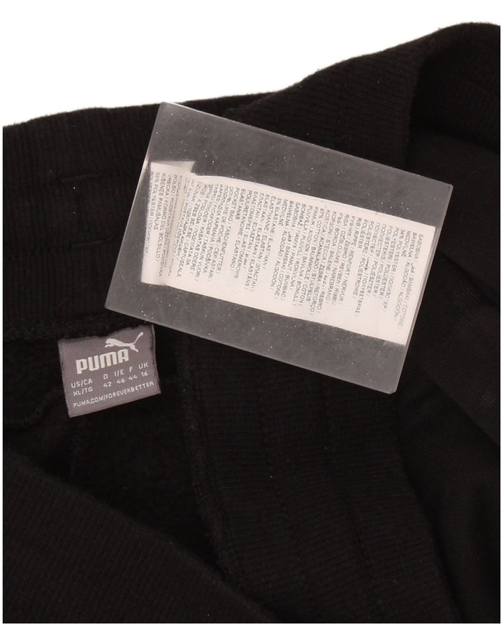 PUMA Pantalon de survêtement pour femme Joggers UK 16 Large Noir Coton