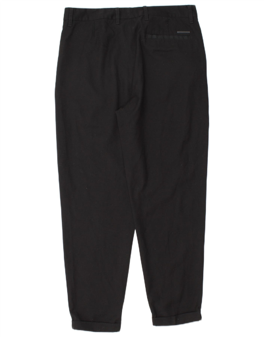 Armani Exchange Pantalon de Costume Pegged Homme W32 L28 Noir Polyester