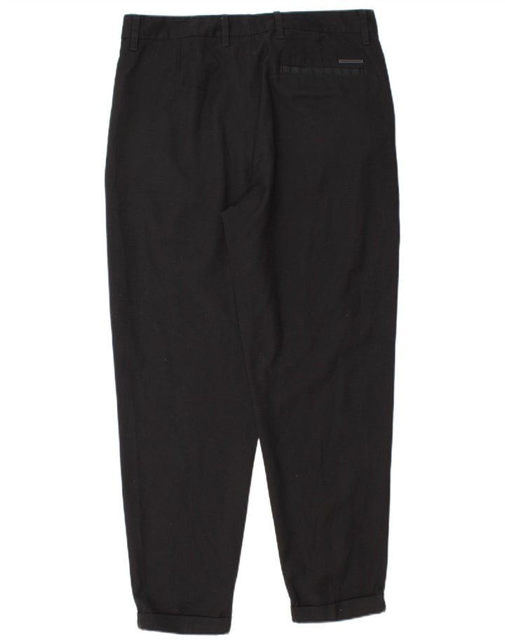 Armani Exchange Pantalon de Costume Pegged Homme W32 L28 Noir Polyester