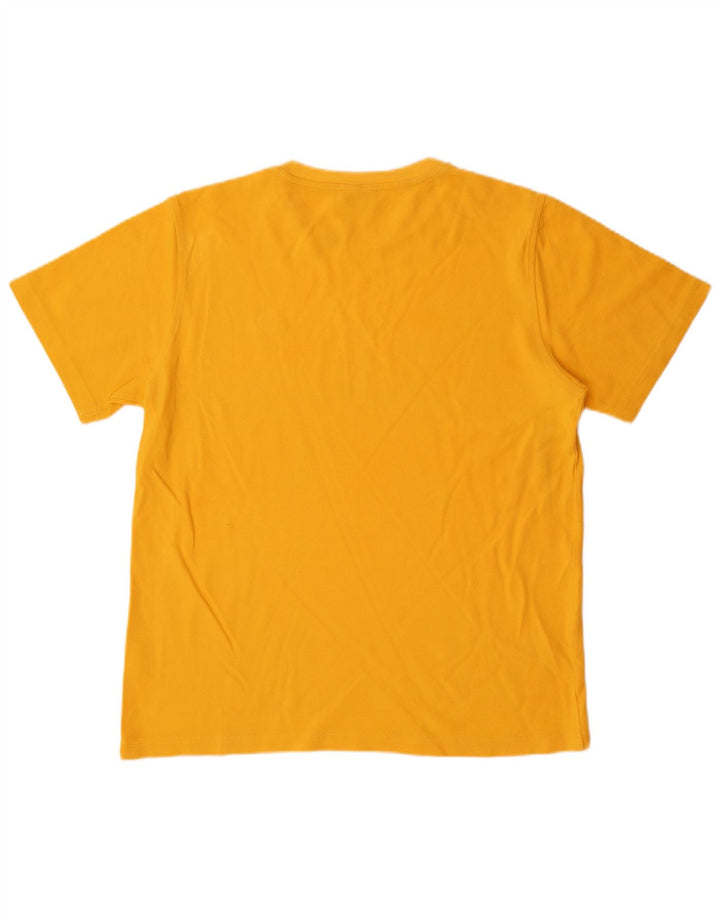 Lacoste T-Shirt Homme Top Taille 4 Coton Jaune Moyen