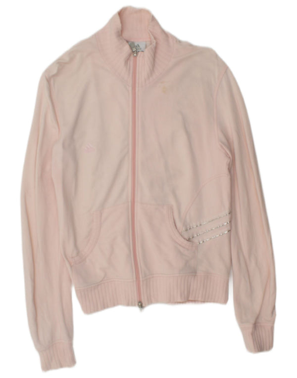 Adidas Veste de survêtement pour femme UK 14 Coton rose moyen