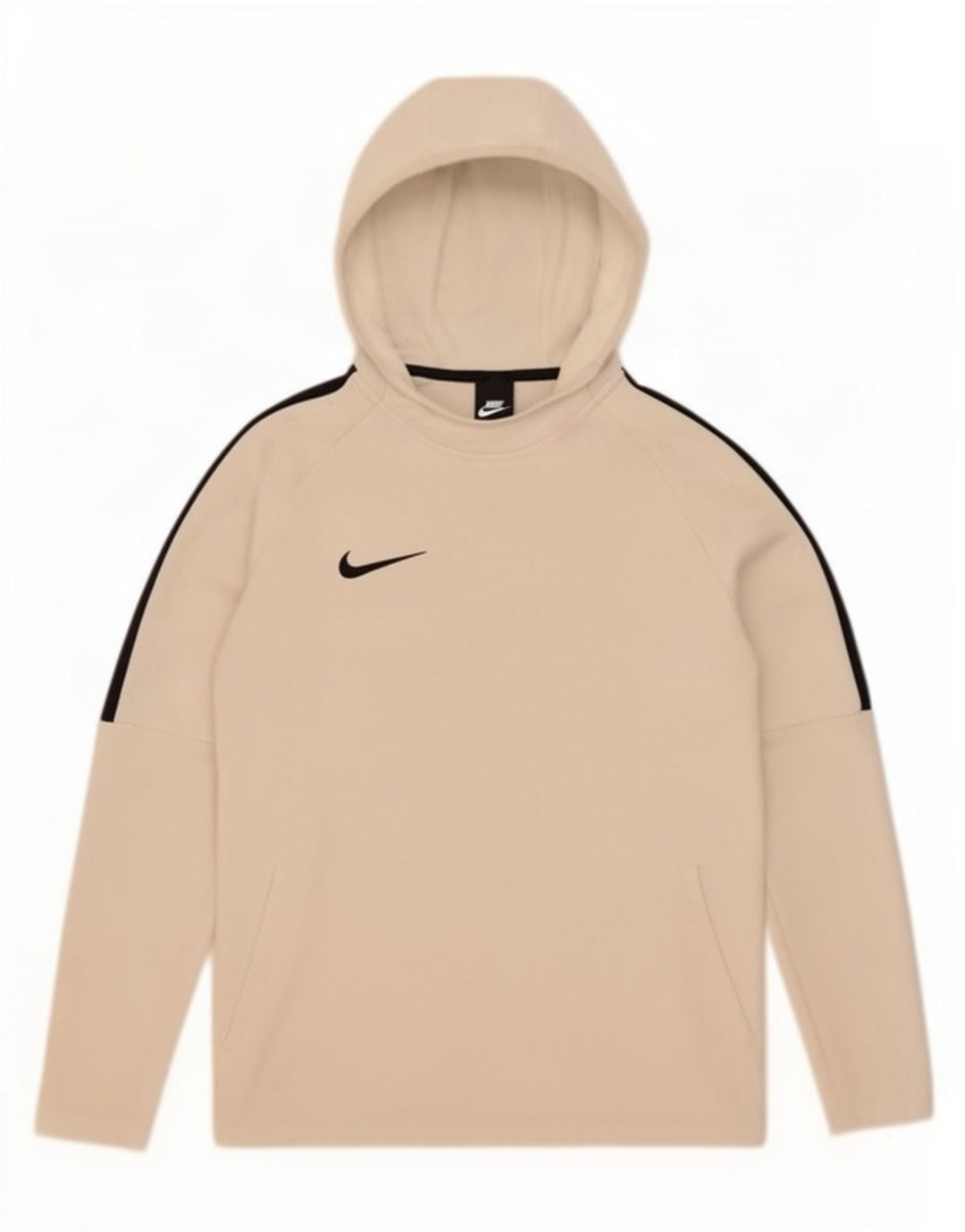 Nike Homme Dri Fit Sweat à capuche Petit Blanc Colorblock Polyester