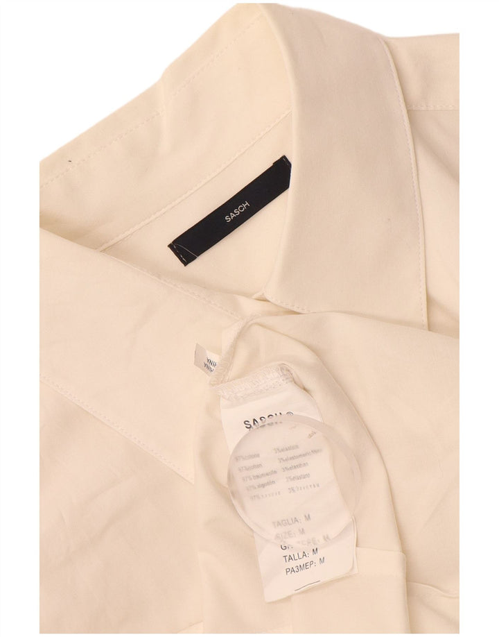 Sasch Chemise Femme UK 12 Coton Blanc Moyen