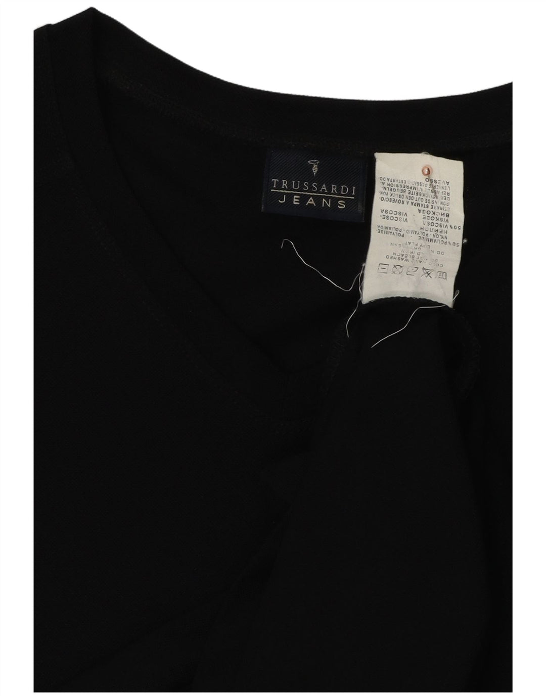 TRUSSARDI JEANS T-Shirt Homme Top Large Noir Polyamide