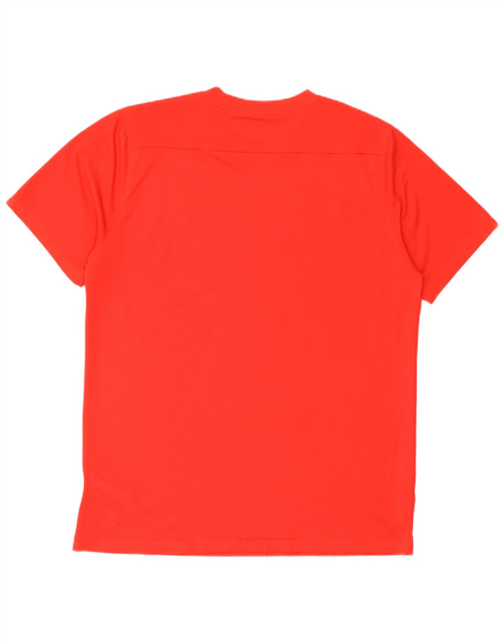 Nike Hommes Dri Fit T-Shirt Haut XL Rouge Polyester