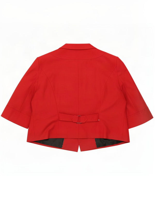 Marks & Spencer Veste boléro autographe à manches courtes pour femme UK 22 3XL Rouge