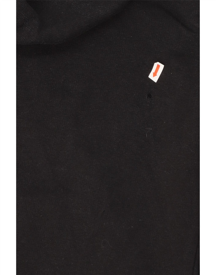 PUMA Womens Graphic Hoodie Jumper UK 12 Medium  Black