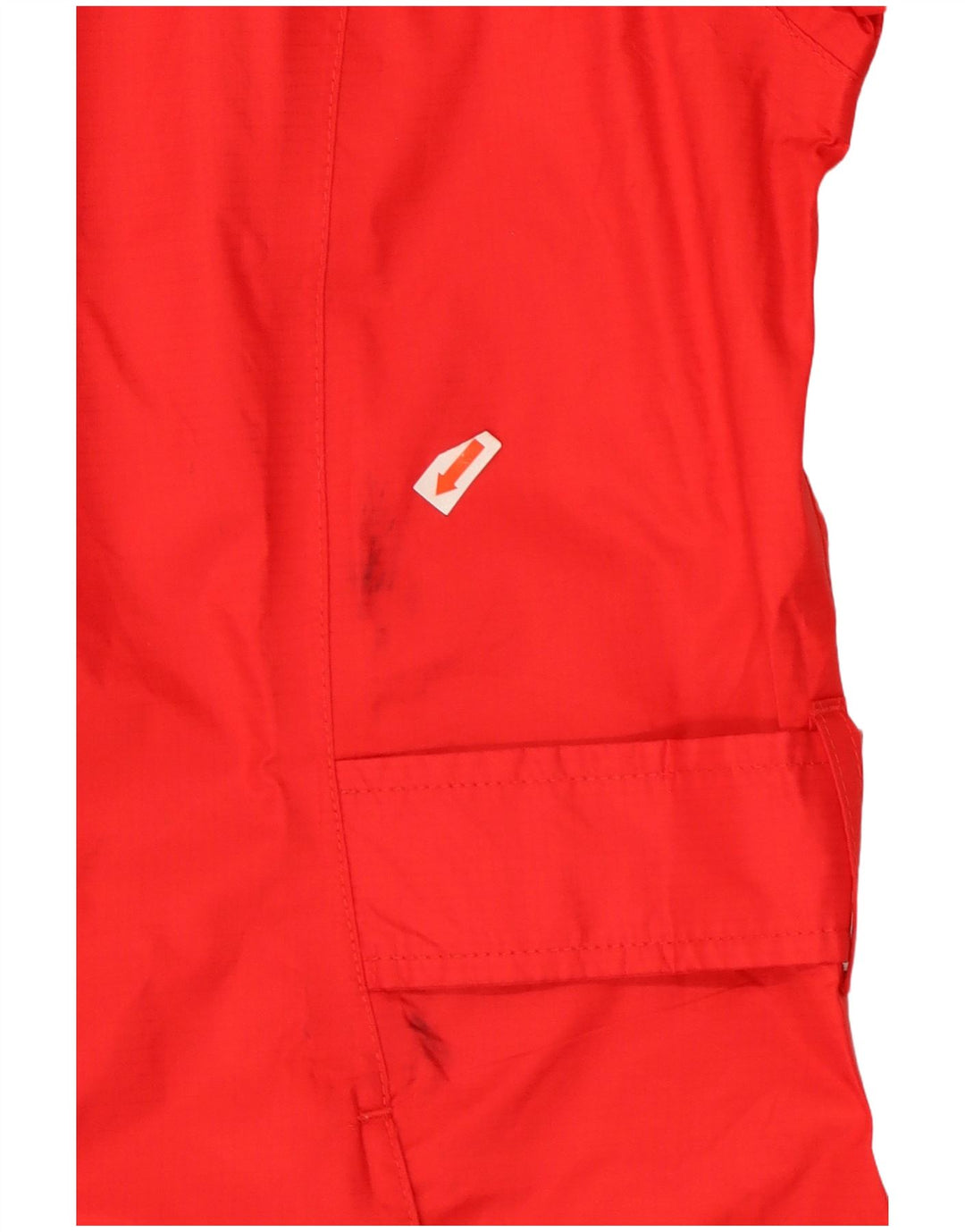 Eddie Bauer Manteau imperméable à capuche pour femme UK 14 Medium Rouge Nylon