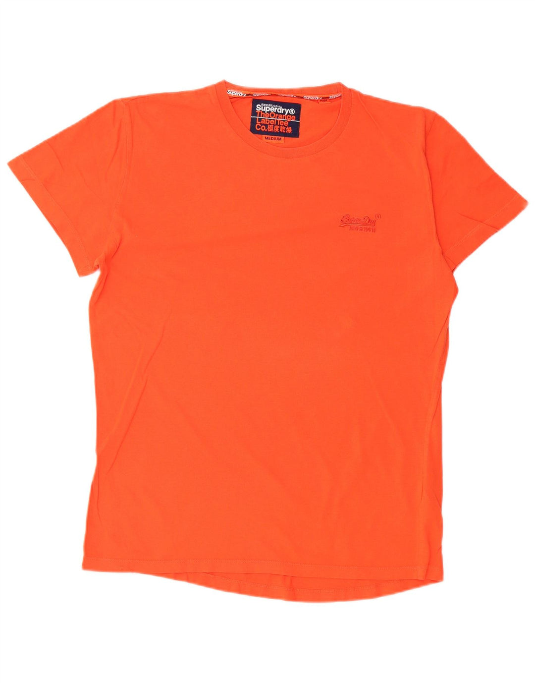 SUPERDRY T-Shirt Homme Orange Moyen Coton