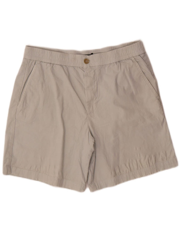 Zara Short Chino Homme Large W34 Gris Coton