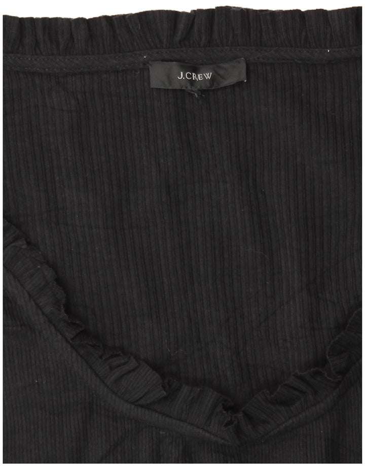J. CREW Haut à manches longues pour femme UK 16 Large Noir